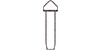 Bullet-proof bolt "Polish" cone-head (Болт конусный, «Польский», пулестойкий, ключ 1,4 мм, установочное отверстие 1,0 мм), подробнее...